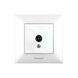 Розетка ТV кінц. Panasonic Arkedia Slim, біла WNTC04512WH-UA1 фото