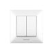 Вимикач 2кл. Panasonic Arkedia Slim, біл. WNTC00092WH-UA1 фото