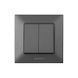 Вимикач 2кл. Panasonic Arkedia Slim, димч. WNTC00092DG-UA1 фото